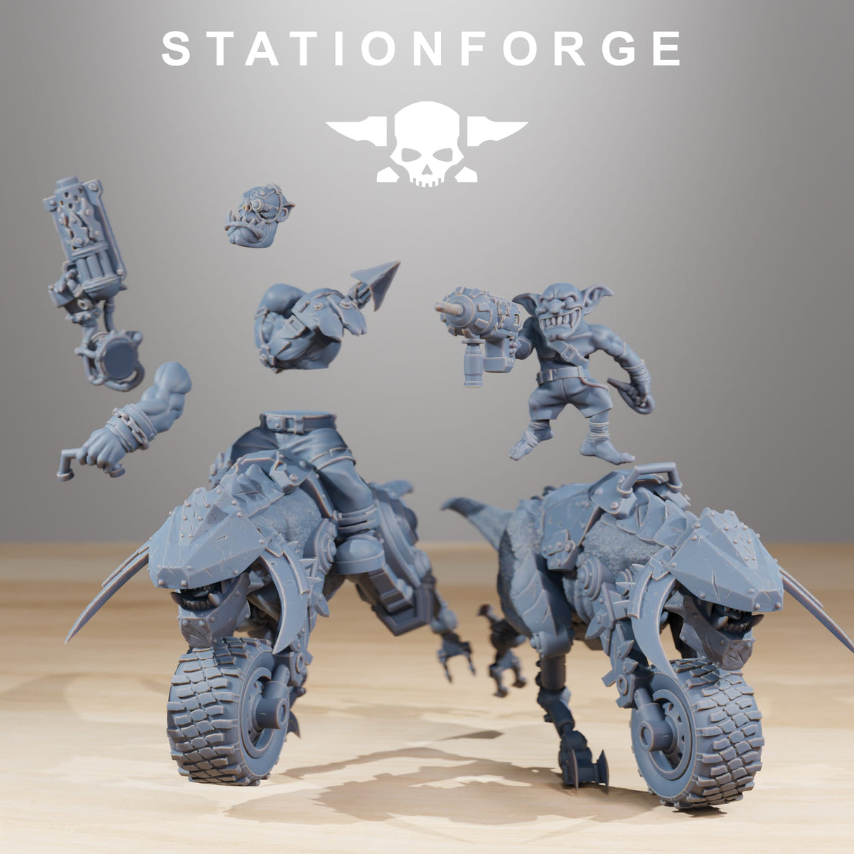 Tabletop Terrain Miniature Orkaz Beast Riders