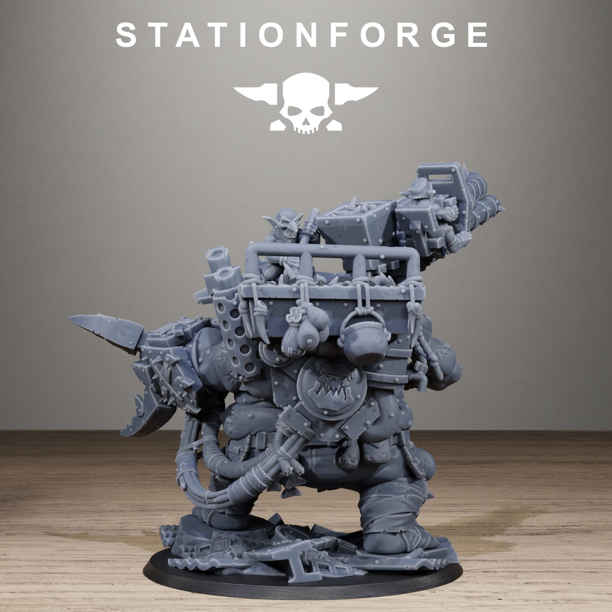 Tabletop Terrain Miniature Orkaz Belly Busta Boss