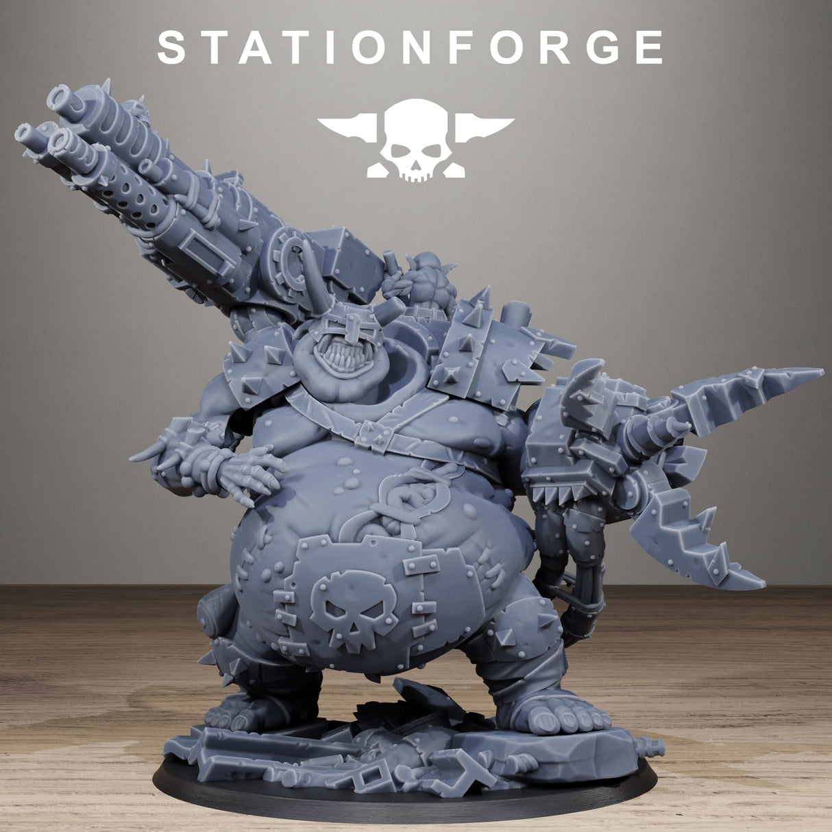 Tabletop Terrain Miniature Orkaz Belly Busta Boss