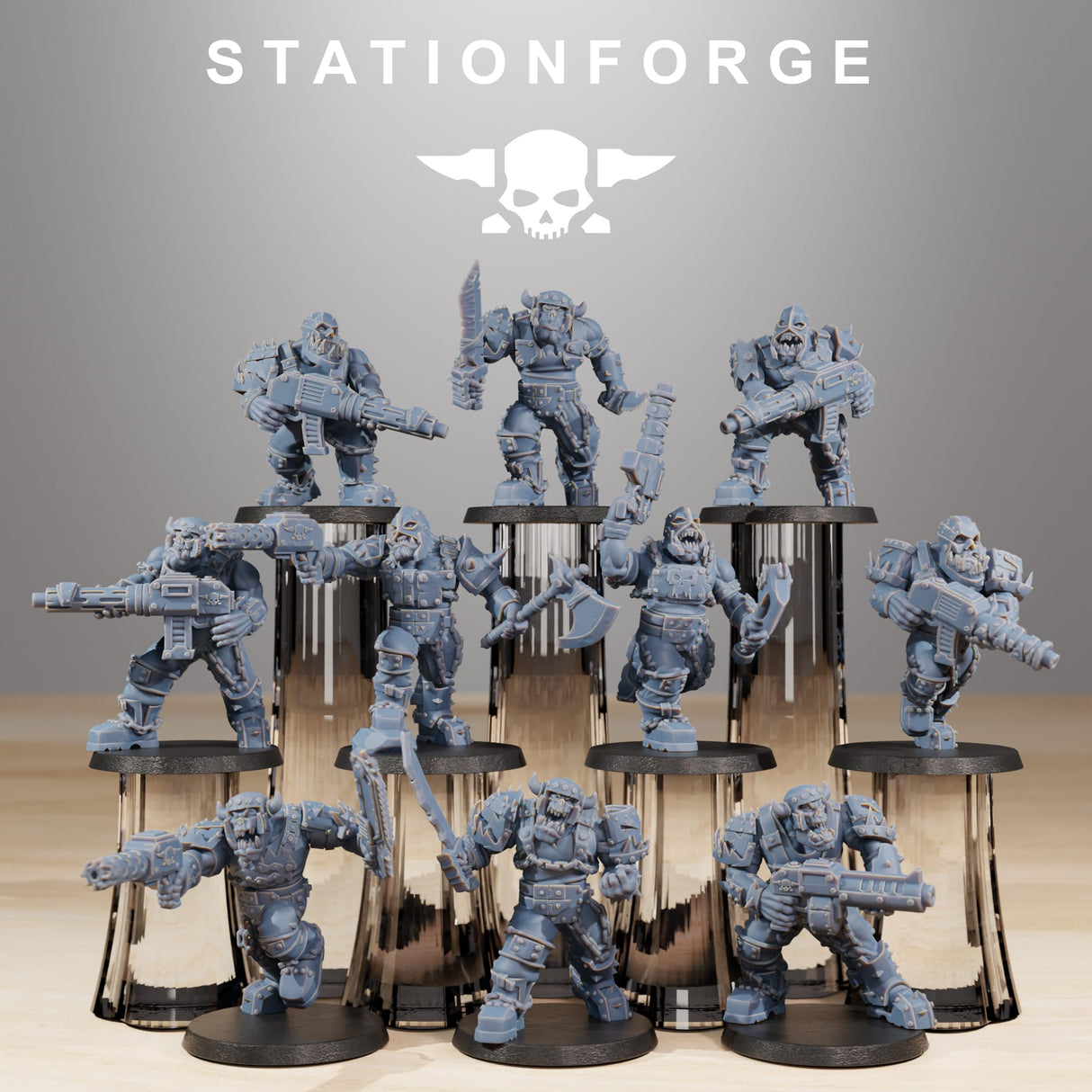 Tabletop Terrain Miniature Orkaz Berserkers