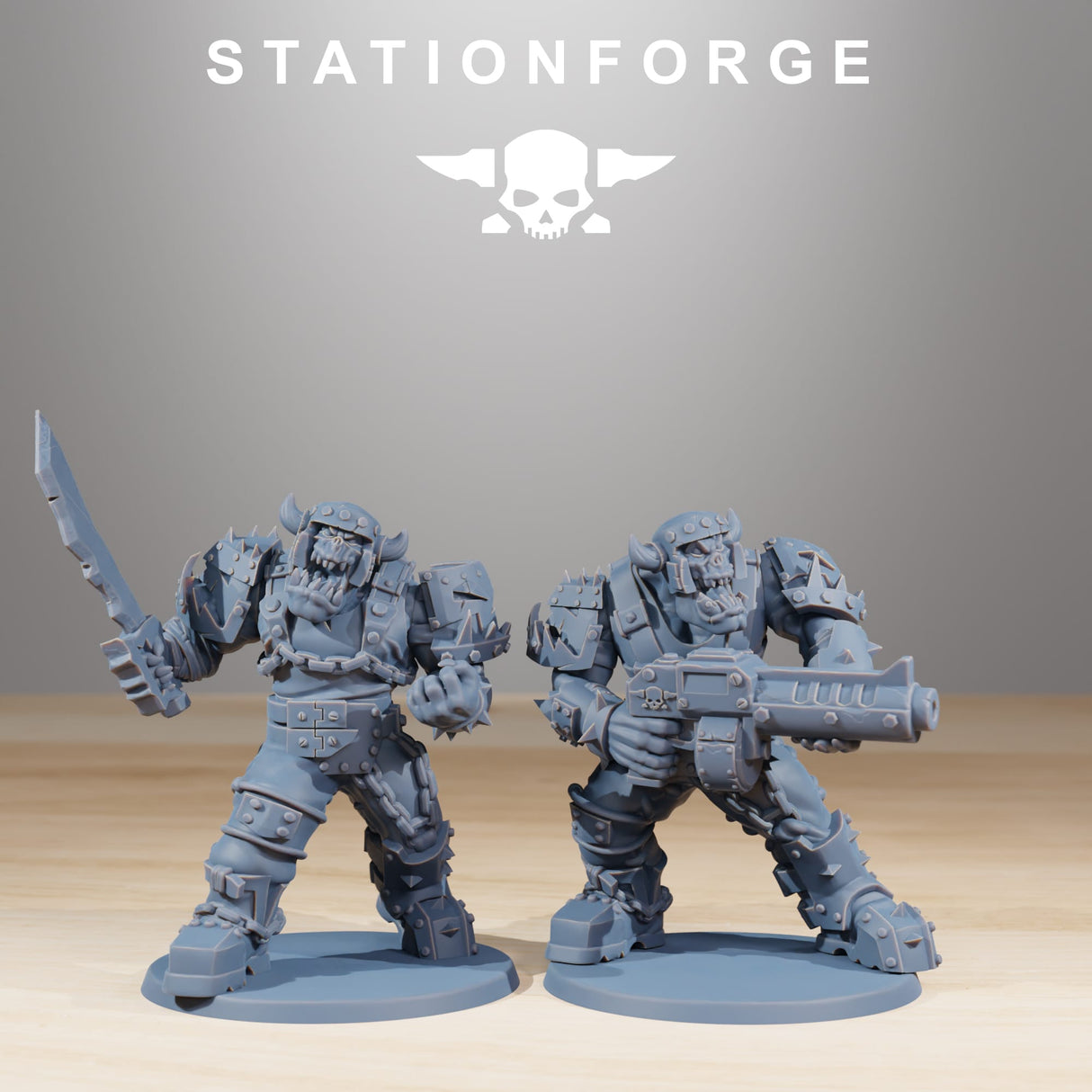 Tabletop Terrain Miniature Orkaz Berserkers