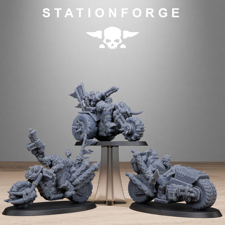 Tabletop Terrain Miniature Orkaz Bikers