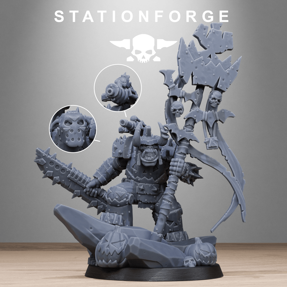 Tabletop Terrain Miniature Orkaz Boo Basher