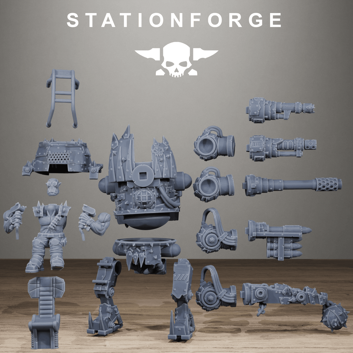 Tabletop Terrain Miniature Orkaz Chicken Walker