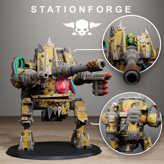 Tabletop Terrain Miniature Orkaz Chicken Walker