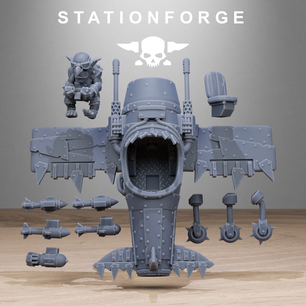 Tabletop Terrain Miniature Orkaz Gobs Planes