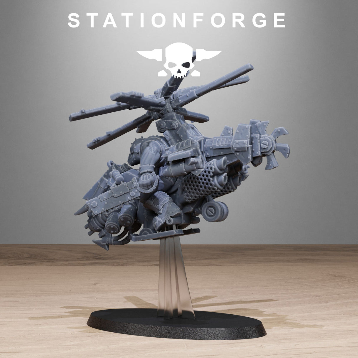 Tabletop Terrain Miniature Orkaz Helicopters