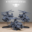 Tabletop Terrain Miniature Orkaz Helicopters