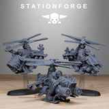 Tabletop Terrain Miniature Orkaz Helicopters