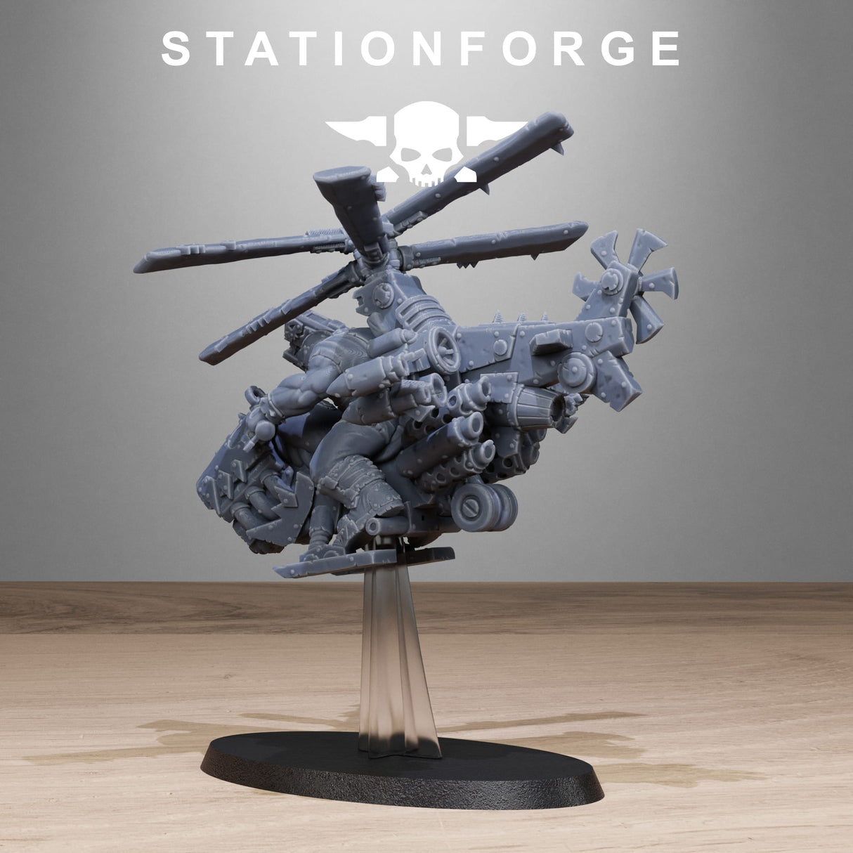 Tabletop Terrain Miniature Orkaz Helicopters