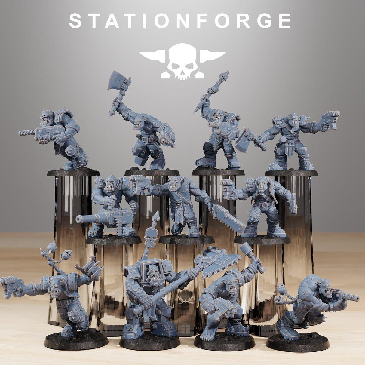 Tabletop Terrain Miniature Orkaz Infantry