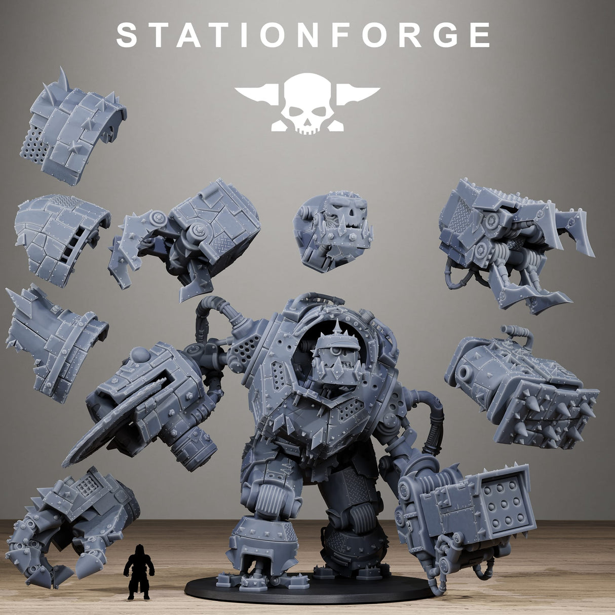 Tabletop Terrain Miniature Orkaz Iron Giant