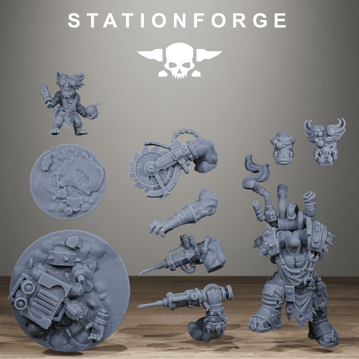 Tabletop Terrain Miniature Orkaz Mad Scientist