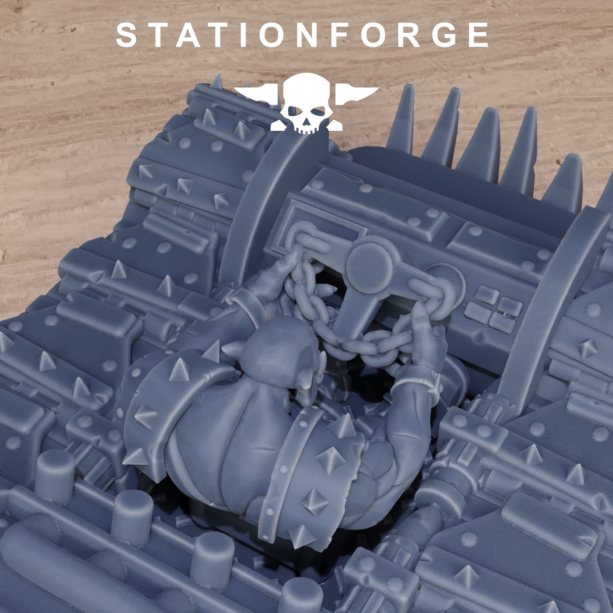 Tabletop Terrain Miniature Orkaz Mini Tank