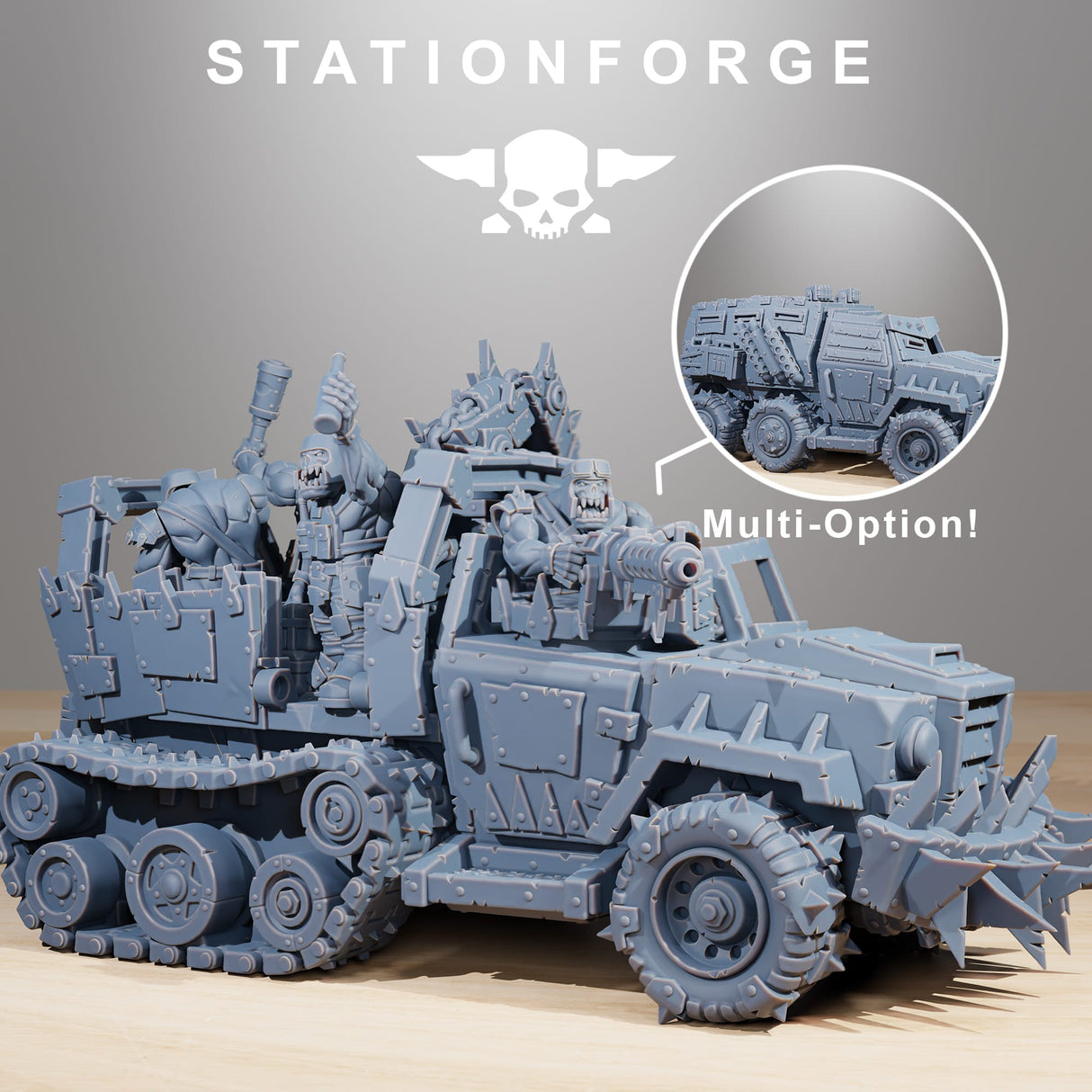 Tabletop Terrain Miniature Orkaz Party Wagon