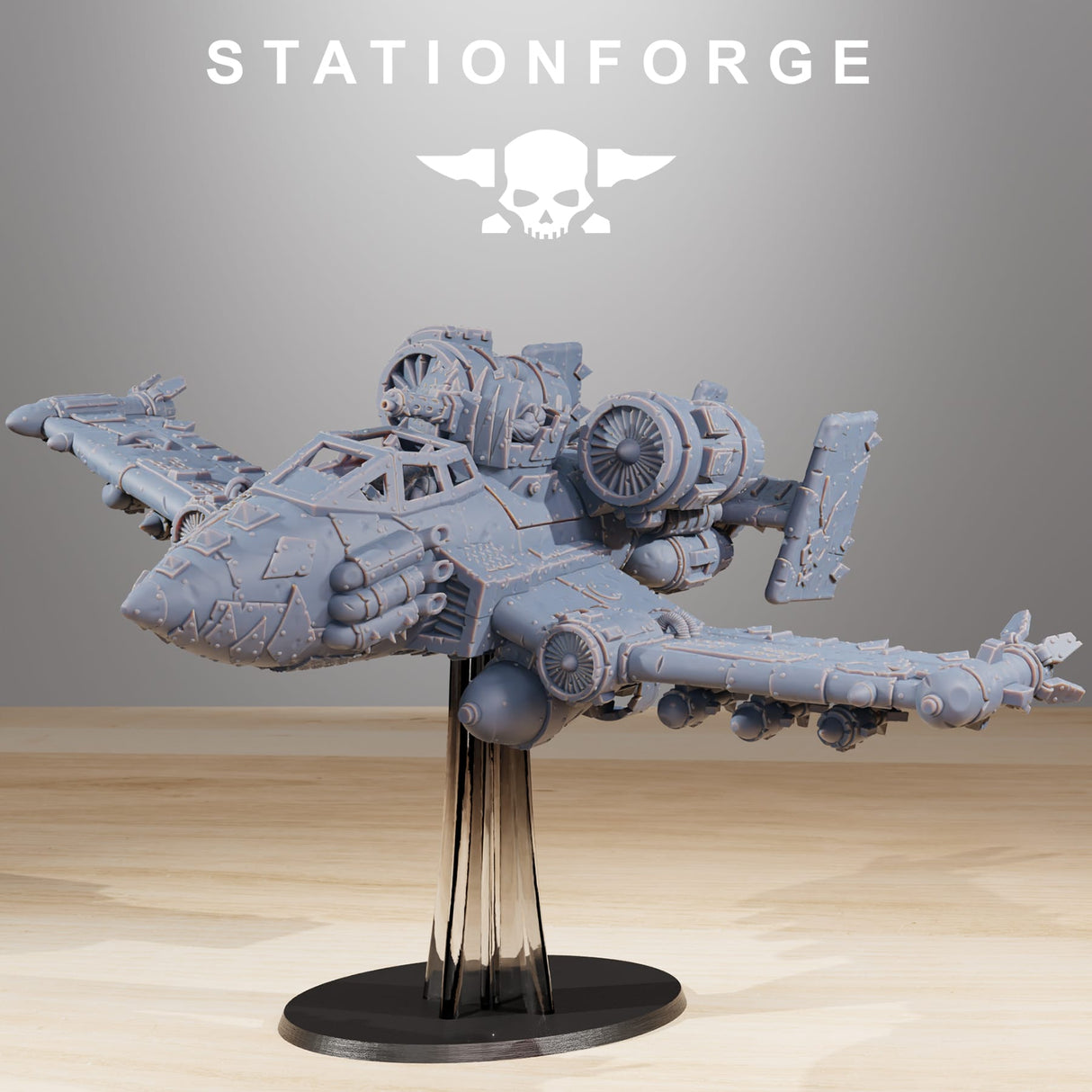 Tabletop Terrain Miniature Orkaz Plane