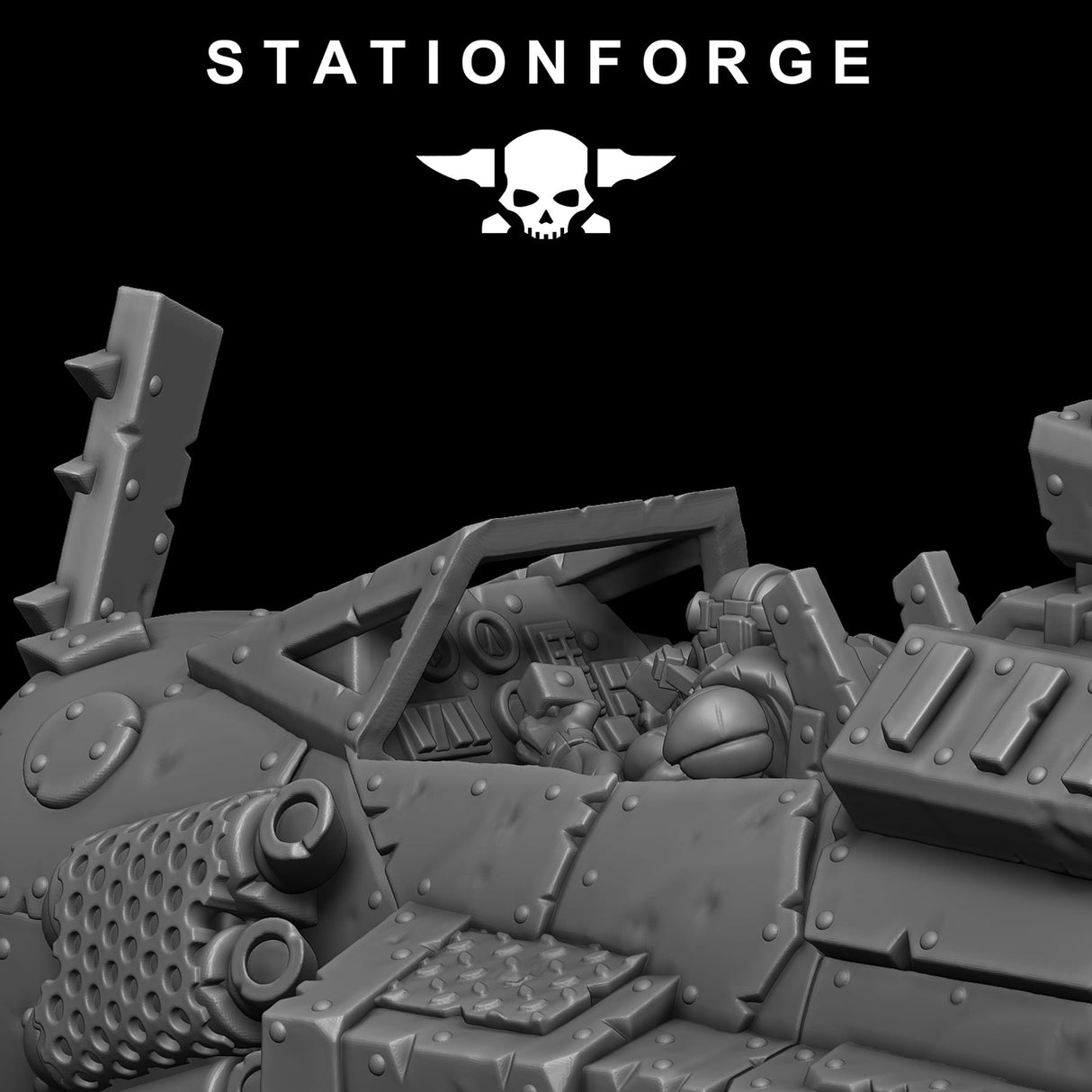 Tabletop Terrain Miniature Orkaz Plane