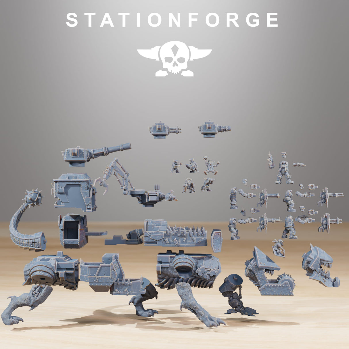 Tabletop Terrain Miniature Orkaz Run Rolla