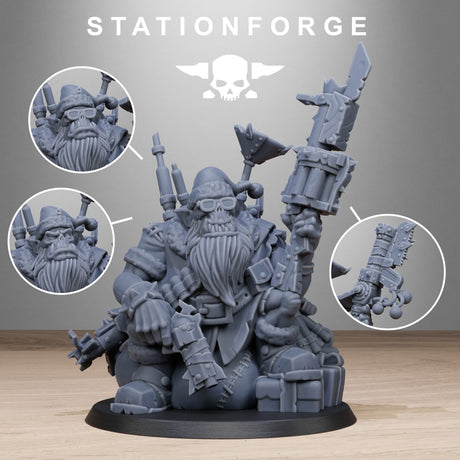 Tabletop Terrain Miniature Orkaz Santa Chaos