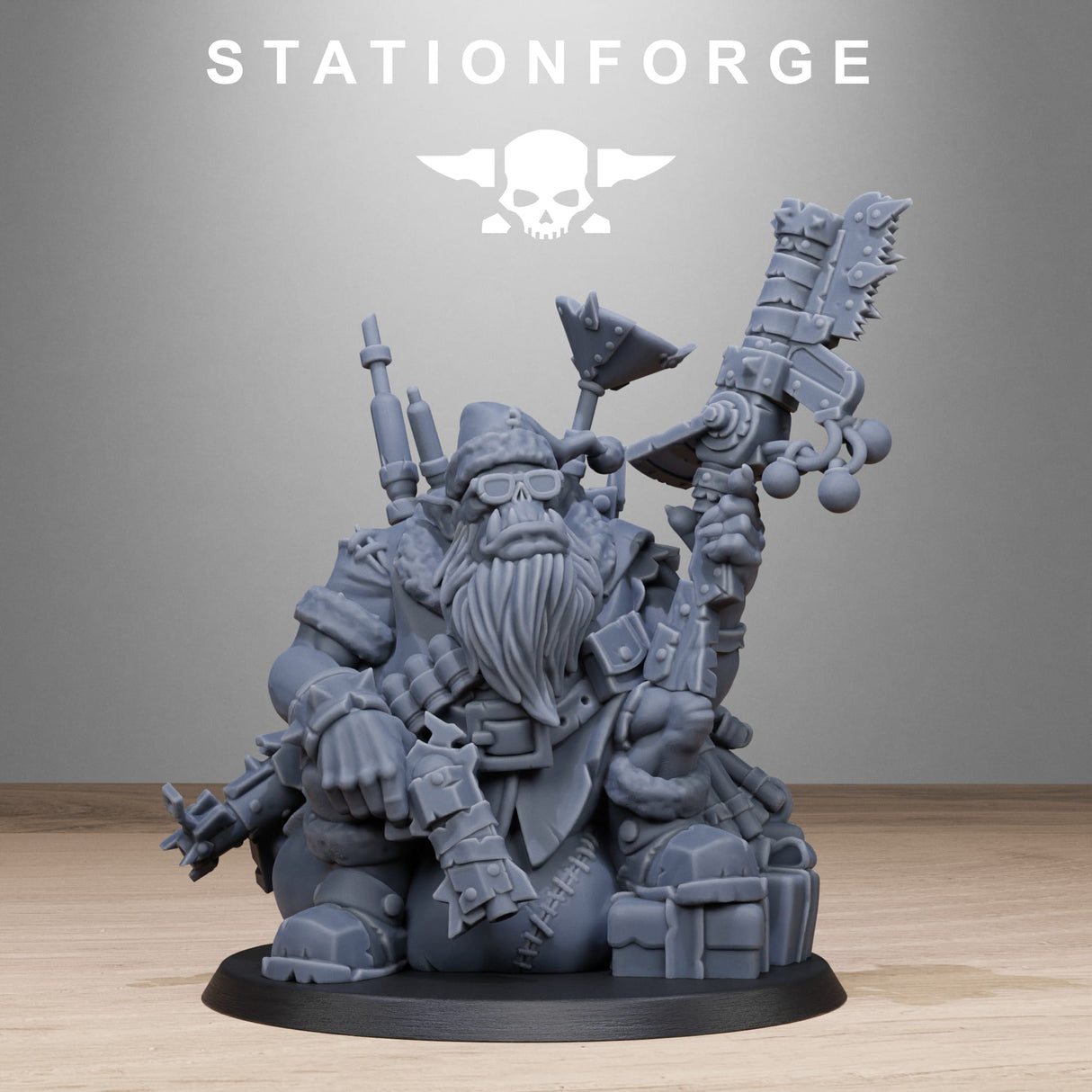 Tabletop Terrain Miniature Orkaz Santa Chaos