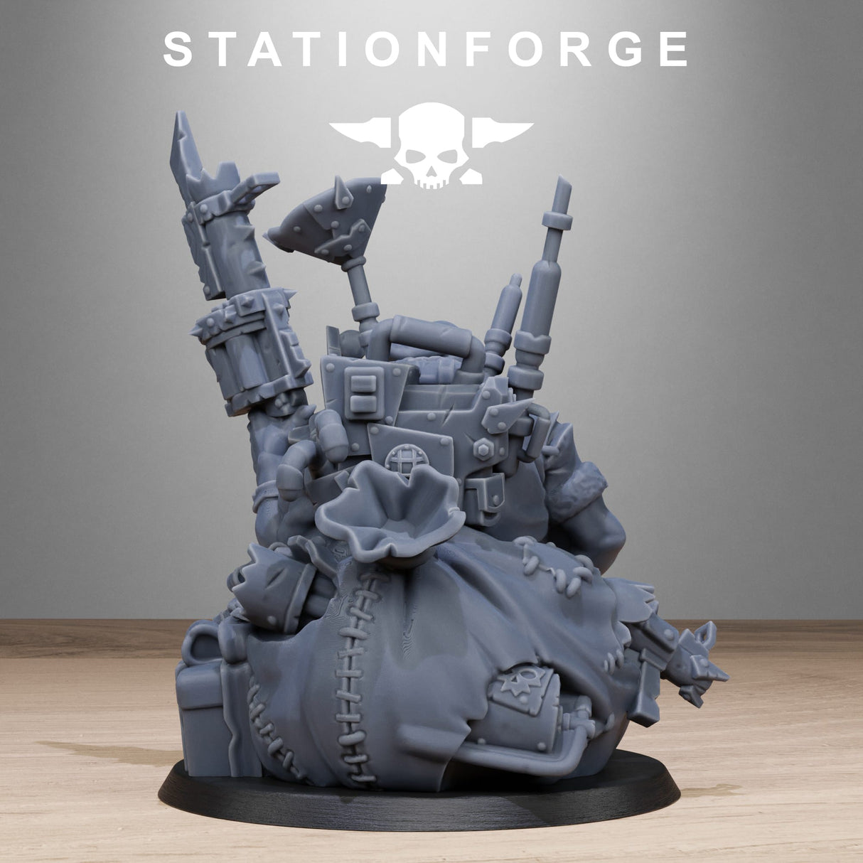 Tabletop Terrain Miniature Orkaz Santa Chaos