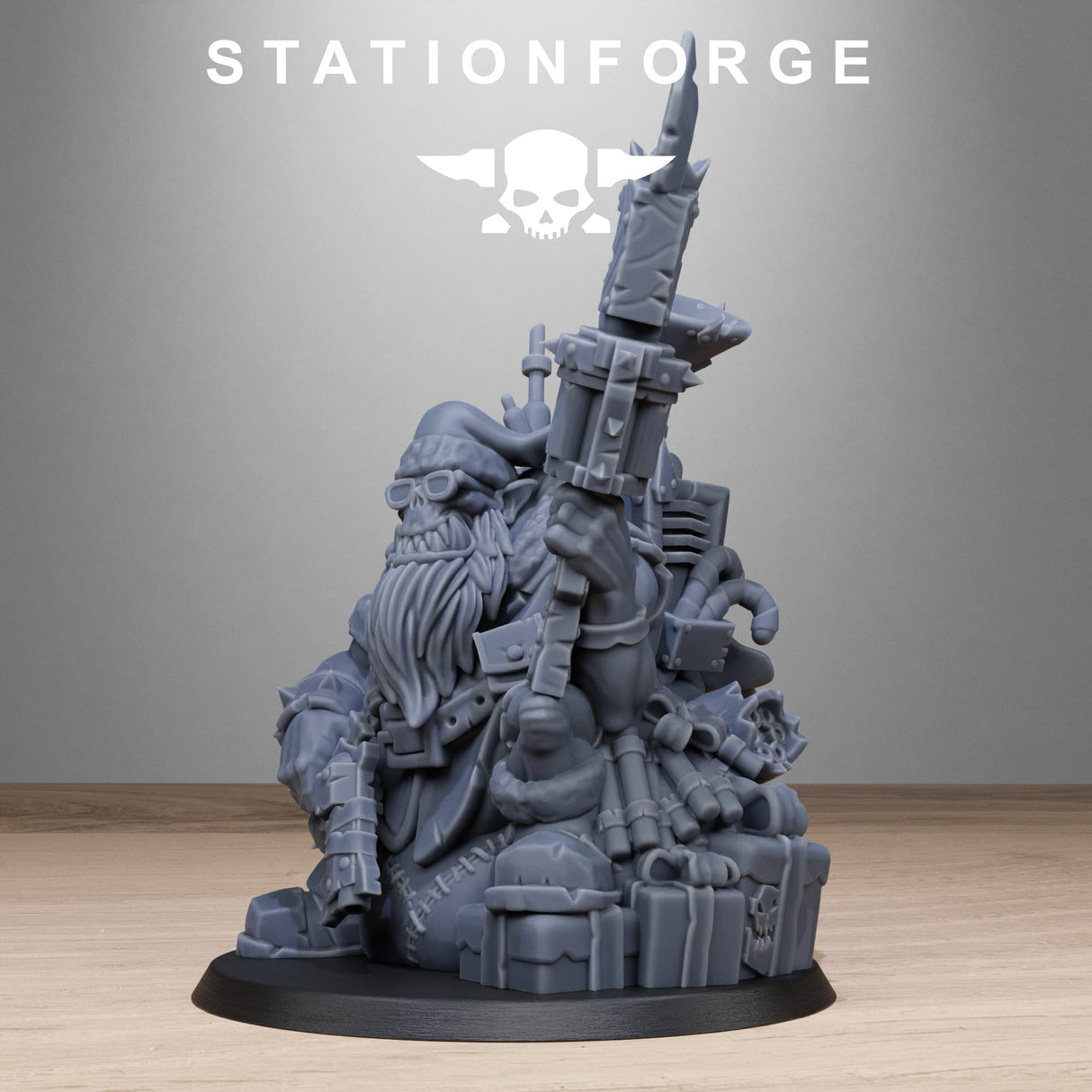 Tabletop Terrain Miniature Orkaz Santa Chaos