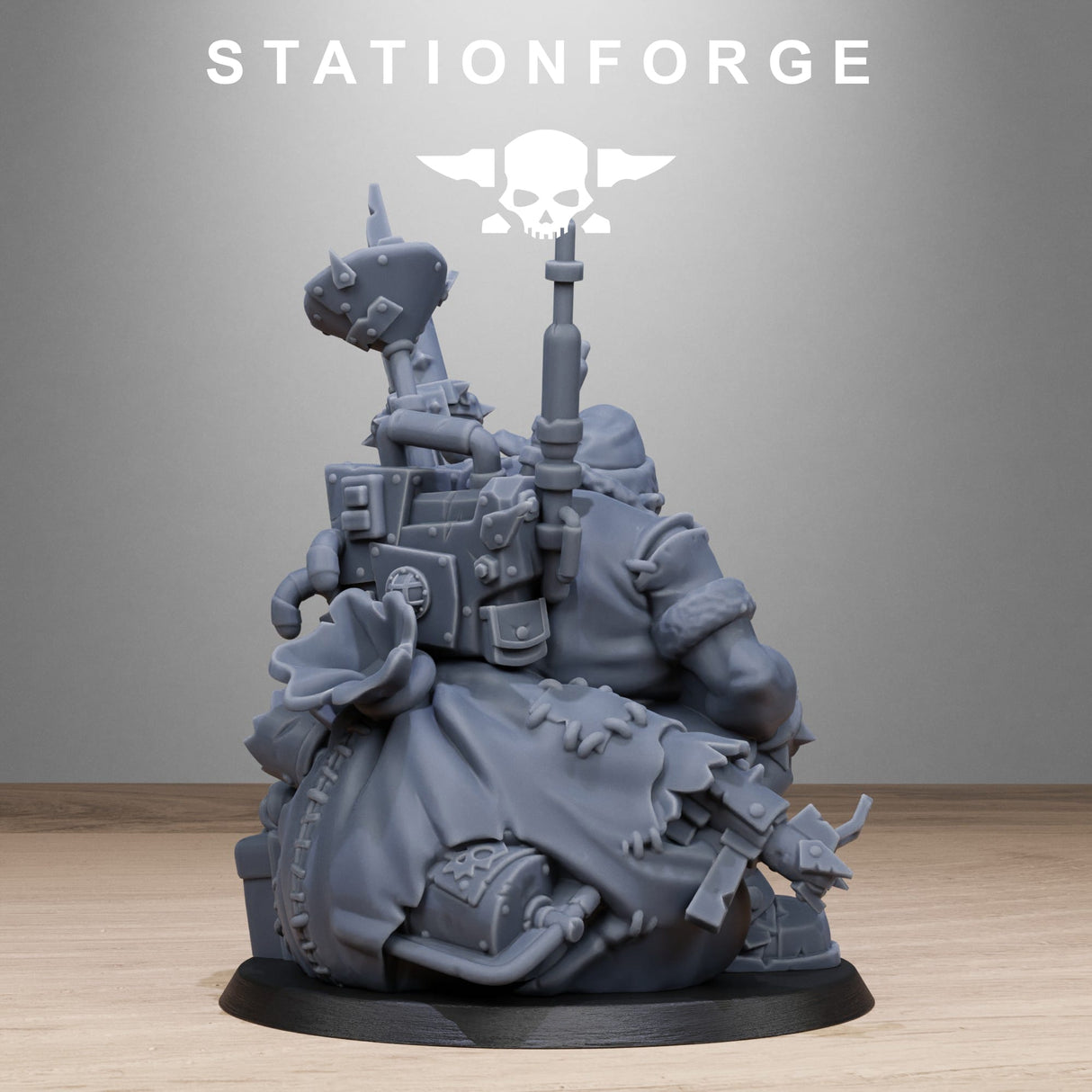 Tabletop Terrain Miniature Orkaz Santa Chaos