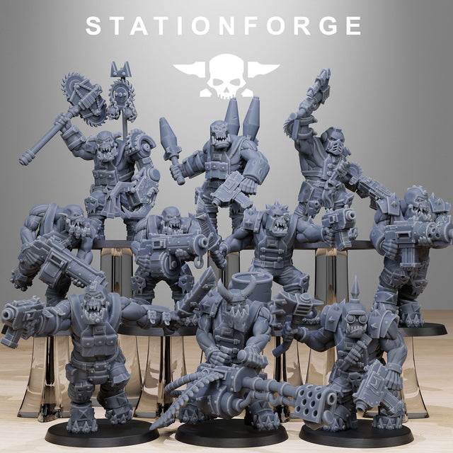 Tabletop Terrain Miniature Orkaz Spec Team