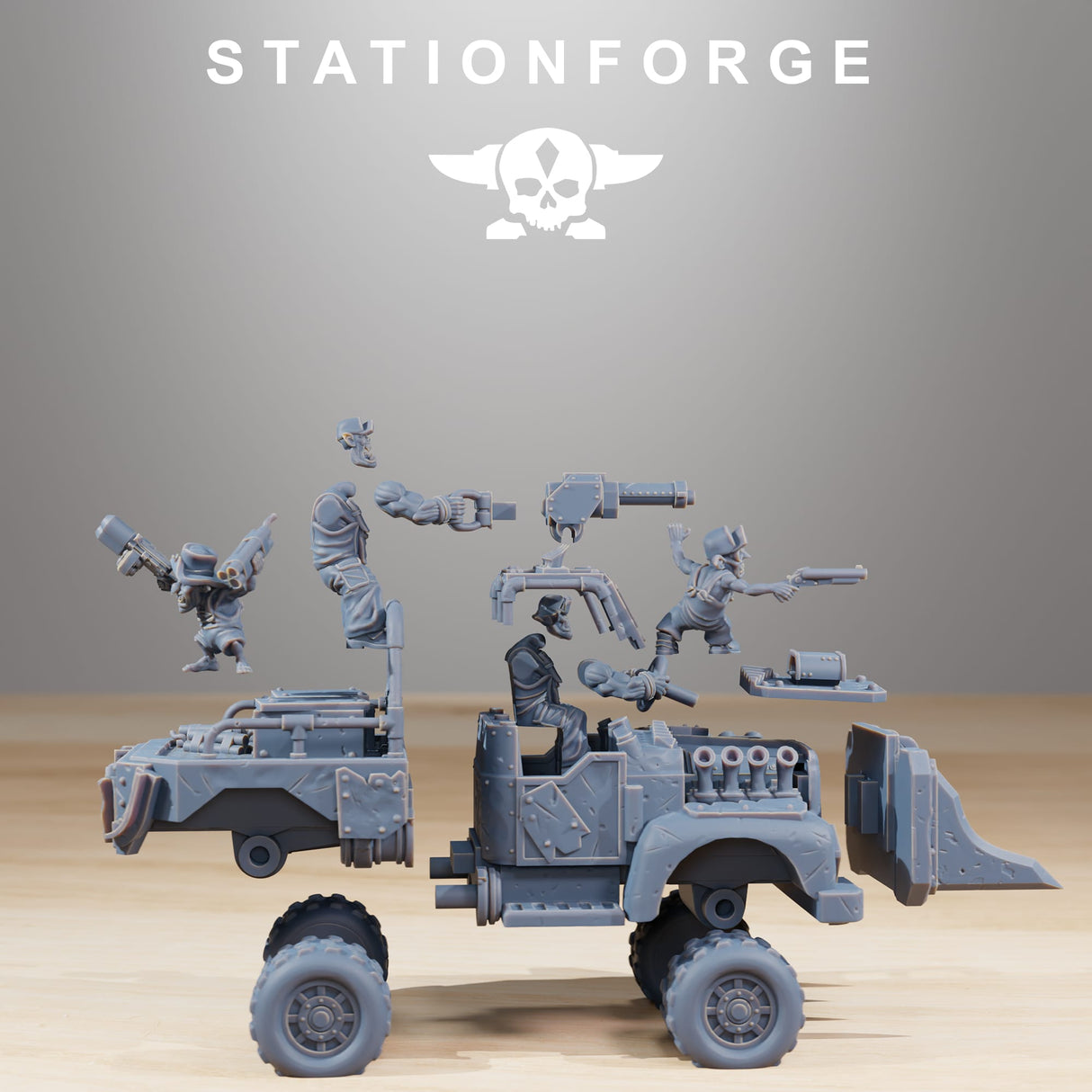 Tabletop Terrain Miniature Orkaz Speedsters