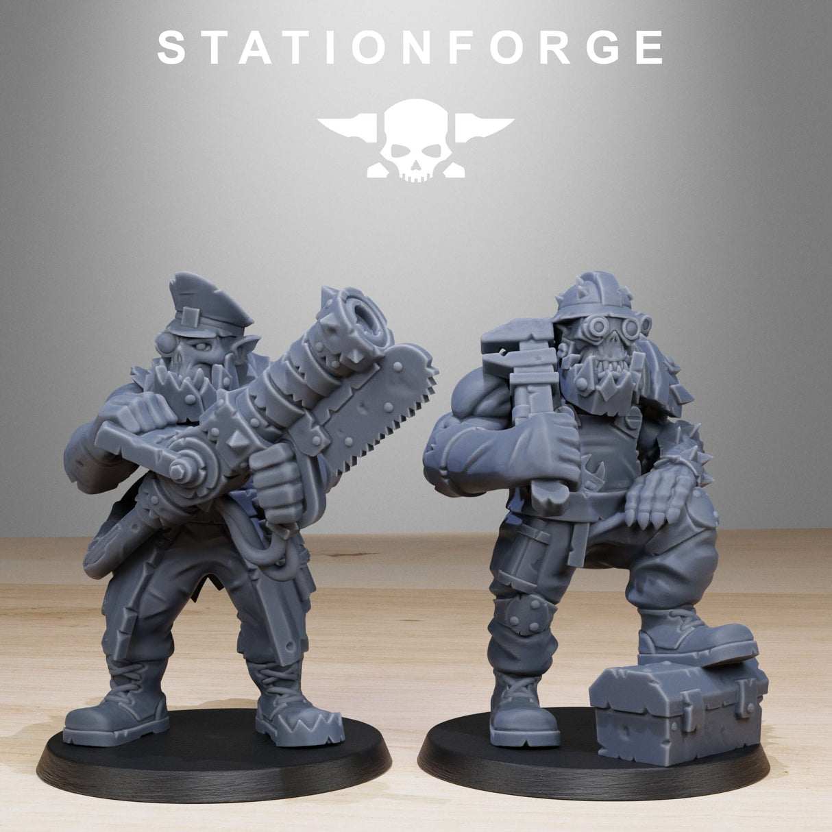 Tabletop Terrain Miniature Orkaz Team Fighters