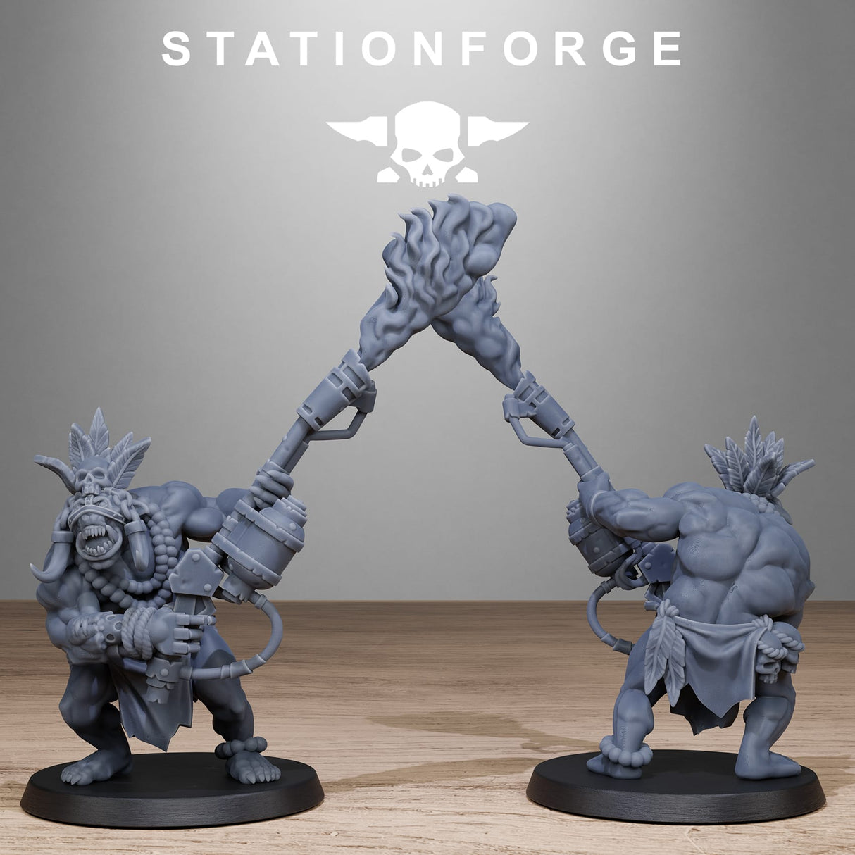Tabletop Terrain Miniature Orkaz Tribal Infantry