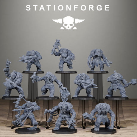 Tabletop Terrain Miniature Orkaz Wild Squad