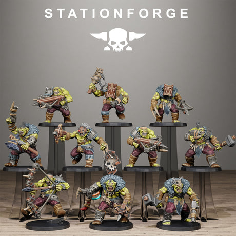 Tabletop Terrain Miniature Orkaz Wild Squad