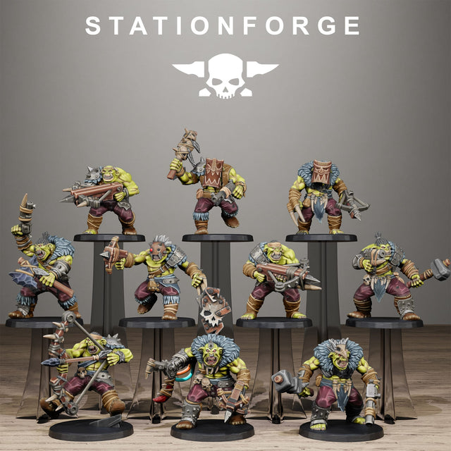 Tabletop Terrain Miniature Orkaz Wild Squad