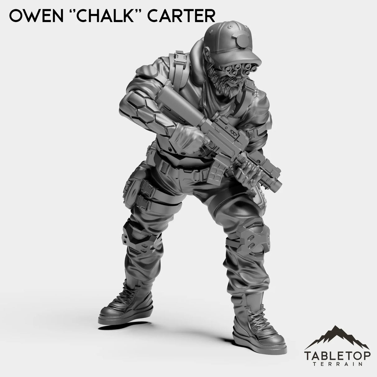 Tabletop Terrain Miniature Owen ''Chalk'' Carter - Strike Team Omega & Almighty Friends