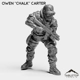 Tabletop Terrain Miniature Owen ''Chalk'' Carter - Strike Team Omega & Almighty Friends
