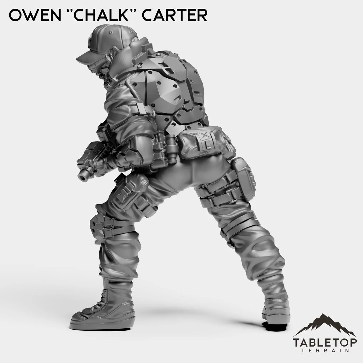 Tabletop Terrain Miniature Owen ''Chalk'' Carter - Strike Team Omega & Almighty Friends