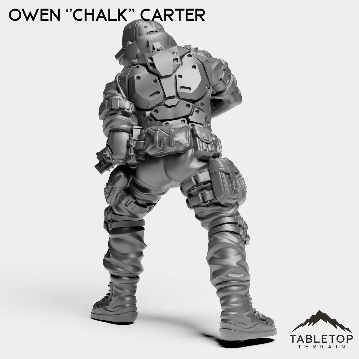 Tabletop Terrain Miniature Owen ''Chalk'' Carter - Strike Team Omega & Almighty Friends
