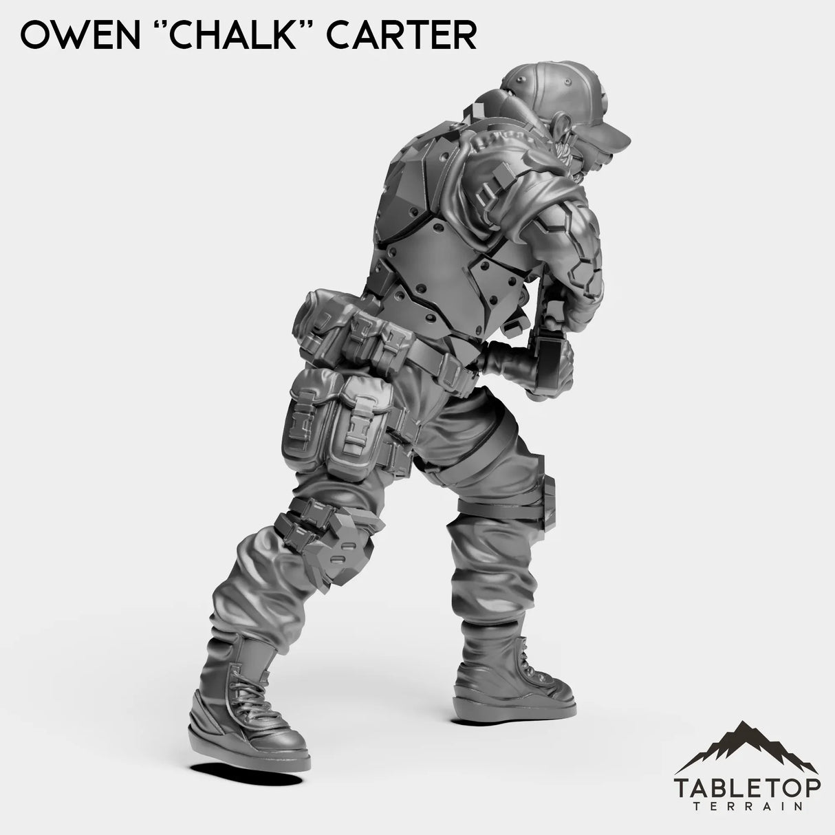 Tabletop Terrain Miniature Owen ''Chalk'' Carter - Strike Team Omega & Almighty Friends