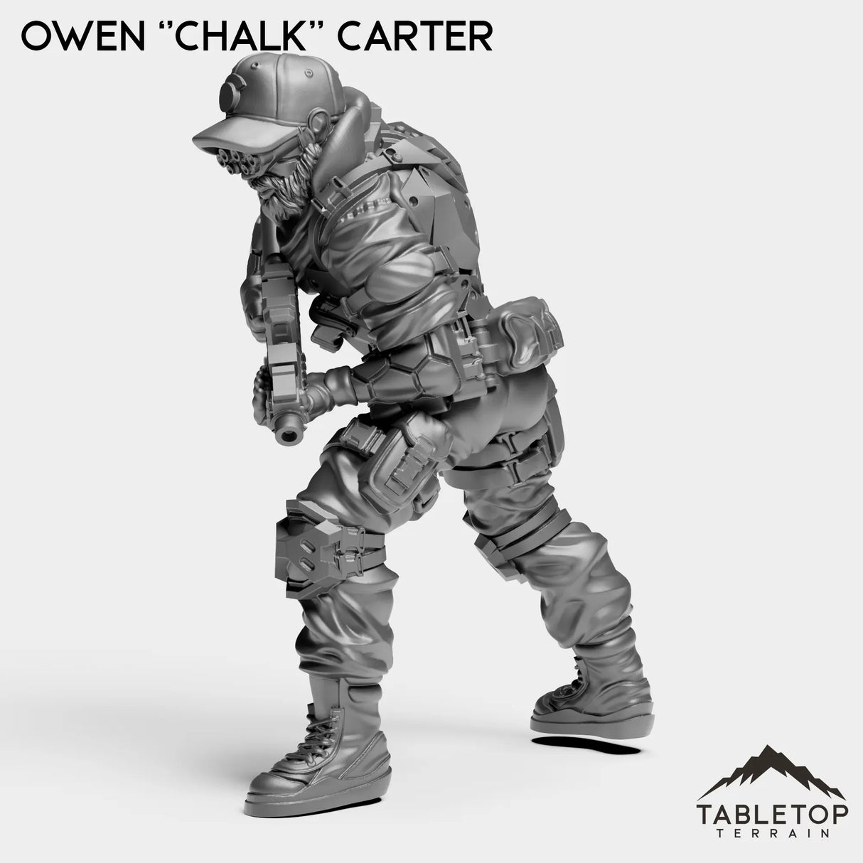 Tabletop Terrain Miniature Owen ''Chalk'' Carter - Strike Team Omega & Almighty Friends