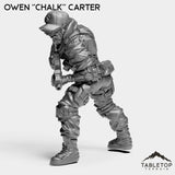 Tabletop Terrain Miniature Owen ''Chalk'' Carter - Strike Team Omega & Almighty Friends