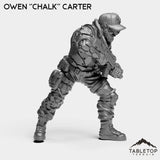 Tabletop Terrain Miniature Owen ''Chalk'' Carter - Strike Team Omega & Almighty Friends
