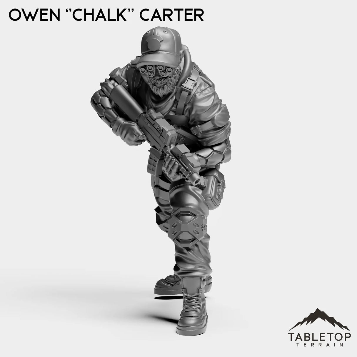 Tabletop Terrain Miniature Owen ''Chalk'' Carter - Strike Team Omega & Almighty Friends