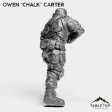 Tabletop Terrain Miniature Owen ''Chalk'' Carter - Strike Team Omega & Almighty Friends