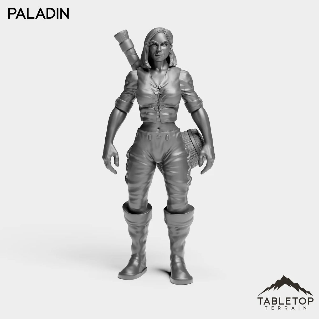 Tabletop Terrain Miniature Paladin Human Starters Female
