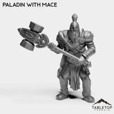Tabletop Terrain Miniature Paladin with Mace Human Paladin