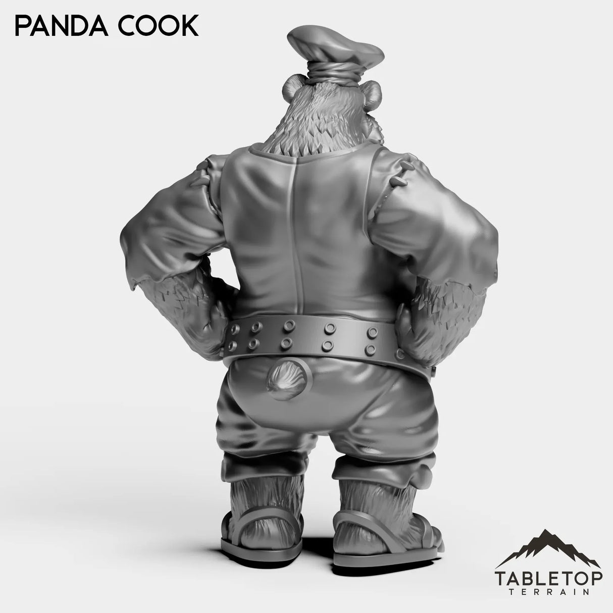 Tabletop Terrain Miniature Panda Cook
