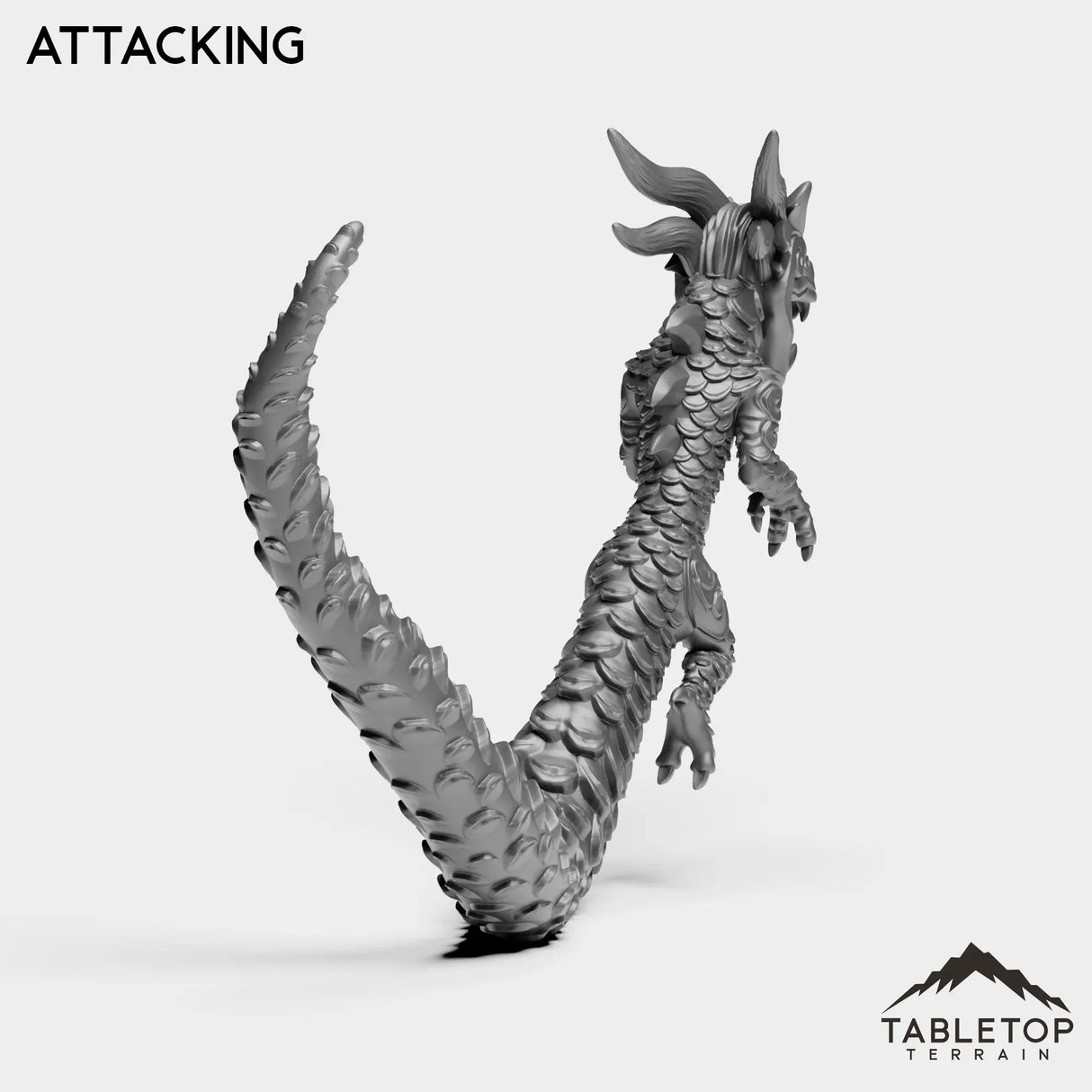 Tabletop Terrain Miniature Panda Dragon Serpent