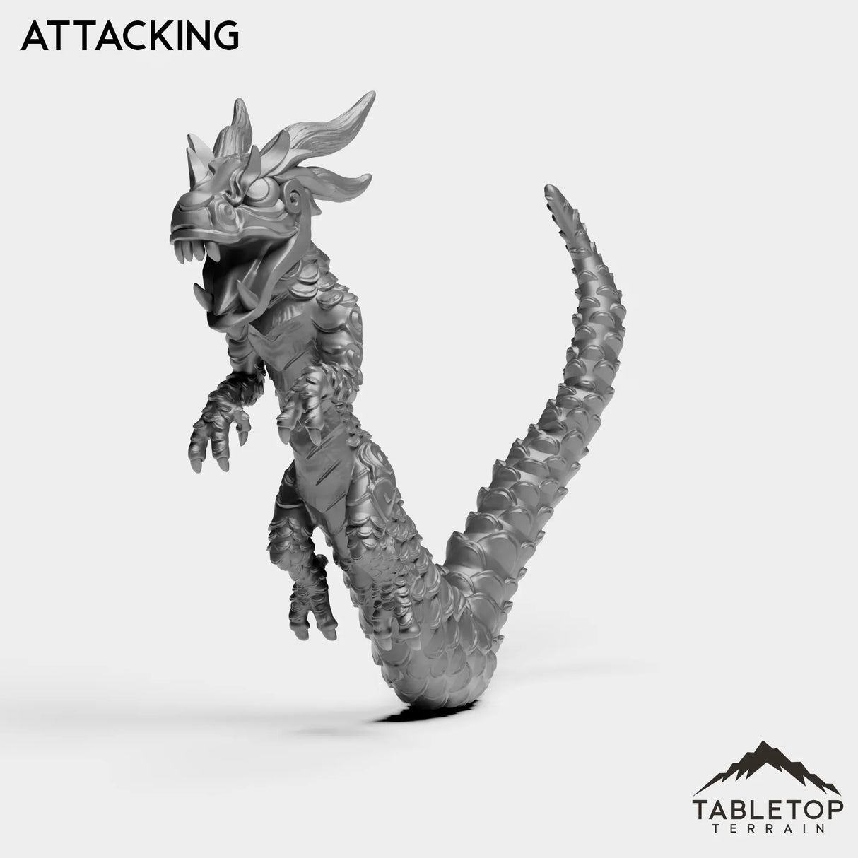 Tabletop Terrain Miniature Panda Dragon Serpent
