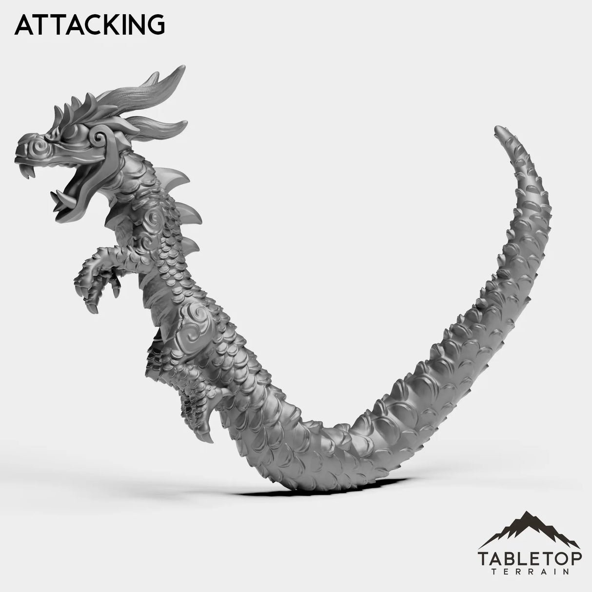 Tabletop Terrain Miniature Panda Dragon Serpent